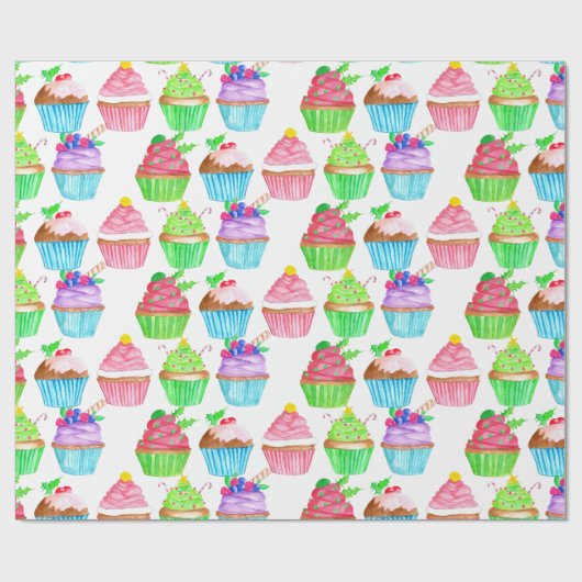 Träumen von einem süßen Weihnachten! Geschenkpapier (Flach)