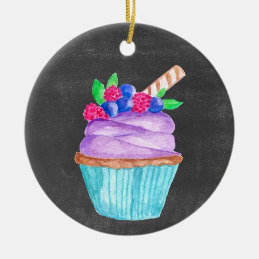 Träumen von einem süßen Weihnachten! Keramik Ornament (Vorne)