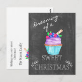 Träumen von einem süßen Weihnachten! Postkarte (Vorne/Hinten)