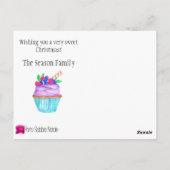 Träumen von einem süßen Weihnachten! Postkarte (Rückseite)