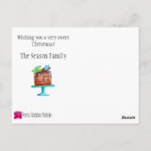 Träumen von einem süßen Weihnachten! Postkarte (Rückseite)