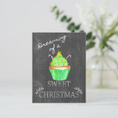 Träumen von einem süßen Weihnachten! Postkarte (Stehend Vorderseite)