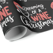Träumen von einem Wein Weihnachten Party Funny Dri Geschenkpapier (Rolleneckpunkt)