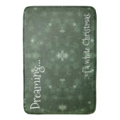 Träumen von einem weißen Weihnachtsschneeflocken a Badematte (Vorderseite Vertikal)