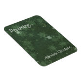 Träumen von einem weißen Weihnachtsschneeflocken a Magnet (Rechte Seite)