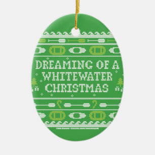 Träumen von einem Whitewater Weihnachten Keramik Ornament