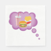 Träumen von Fast Food Serviette (Vorderseite)