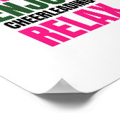 träumen von fröhlicher Führung, entspannen Poster (Ecke)