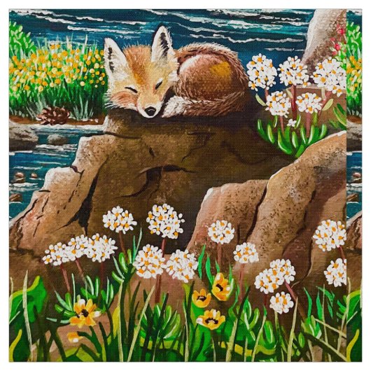 Träumen von Fun Fox Fabric Stoff (Muster)