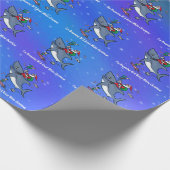 Träumen von großen weißen Weihnachten Geschenkpapier (Ecke)