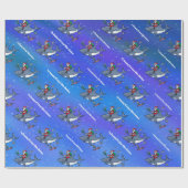 Träumen von großen weißen Weihnachten Geschenkpapier (Flach)