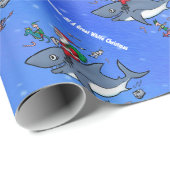 Träumen von großen weißen Weihnachten Geschenkpapier (Rolleneckpunkt)