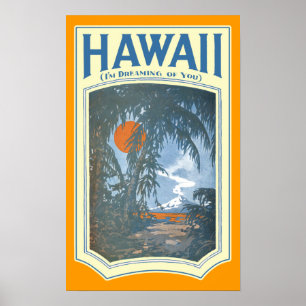 Träumen von Hawaii-Plakat Poster