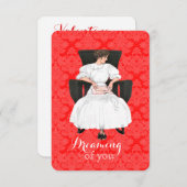 Träumen von Ihnen Valentinsgruß Einladung (Vorne/Hinten)