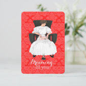 Träumen von Ihnen Valentinsgruß Einladung (Stehend Vorderseite)