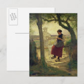 Träumen von ihrer Liebe, 1901 Postkarte (Vorne/Hinten)