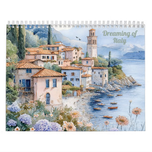 Träumen von Italien 2026 Wasserfarbenlandschaft Kalender