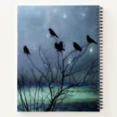 Träumen von Krähen in einem Baum Notizblock (Rückseite)