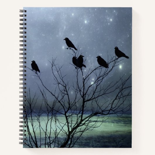 Träumen von Krähen in einem Baum Notizblock (Vorderseite)
