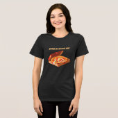 Träumen von Pizza T - Shirt - Funny Pizza Lover Ge (Vorderseite voll)