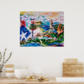 Träumen von Puerto Rico Poster (Küche)