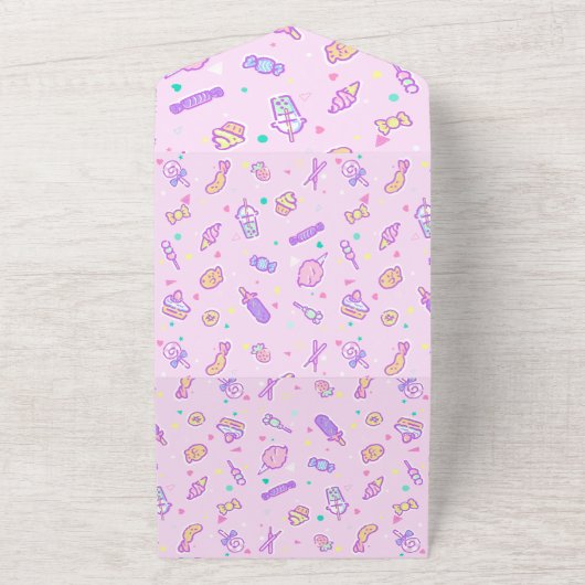 Träumen von Sommersnacks All In One Einladung (Außenbereich)