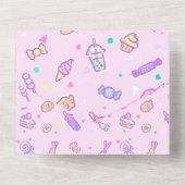 Träumen von Sommersnacks All In One Einladung (Rückseite)