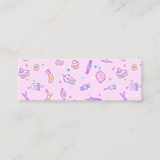 Träumen von Sommersnacks Mini Visitenkarte (Vorderseite)