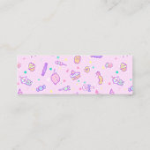 Träumen von Sommersnacks Mini Visitenkarte (Rückseite)