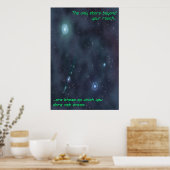 Träumen von Sternen Poster (Küche)