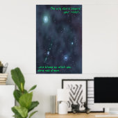 Träumen von Sternen Poster (Heimbüro)