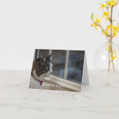 Träumen von wärmerem Wetter, um nach draußen zu ge Karte (Gelbe Blume)