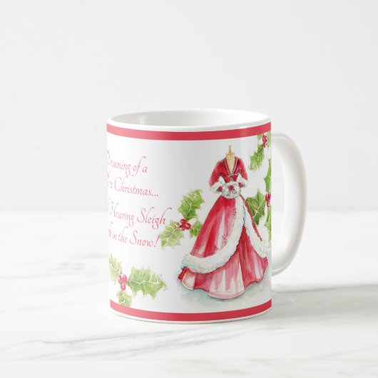 Träumen von Weihnachten von Heather Französisch He Kaffeetasse (VorderseiteRechts)