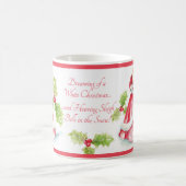 Träumen von Weihnachten von Heather Französisch He Kaffeetasse (Mittel)
