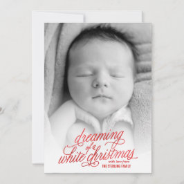 Träumen von Weihnachts-Fotokarte Feiertagskarte