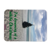 Träumen von White Christmas Beach Florida Urlaub Magnet (Horizontal)