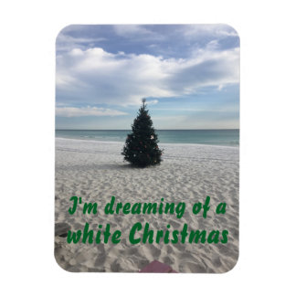 Träumen von White Christmas Beach Florida Urlaub Magnet
