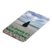 Träumen von White Christmas Beach Florida Urlaub Magnet (Linke Seite)