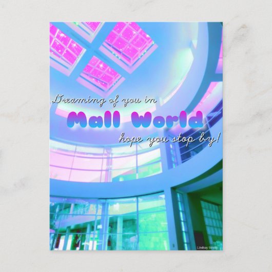 "Träumend von dir..." Mall World Postkarte (Vorderseite)