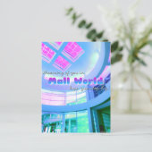 "Träumend von dir..." Mall World Postkarte (Stehend Vorderseite)