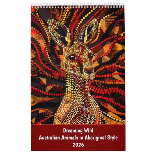 Träumend Wild – Australische Tiere in aboriginaler Kalender (Titelbild)