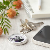 Träumende Katze. Schlüsselanhänger (Seite)