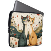 Träumende Katzen Laptopschutzhülle (Vorne Rechts)