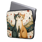 Träumende Katzen Laptopschutzhülle (Vorderseite Links)