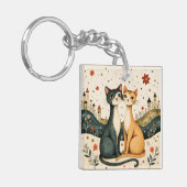 Träumende Katzen Schlüsselanhänger (Vorderseite links)