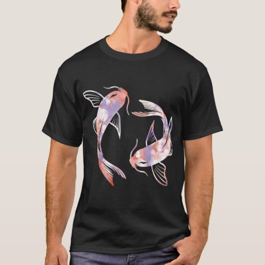 Träumende Koi-Fische T-Shirt (Vorderseite)