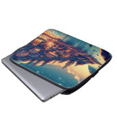 Träumende Küsten Nacht Laptopschutzhülle (Vorne Knopf)