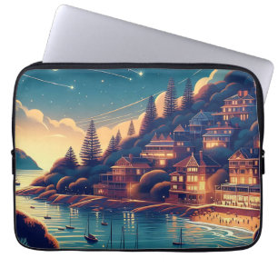 Träumende Küsten Nacht Laptopschutzhülle