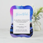 Träumende Lichter Einladung (Stehend Vorderseite)