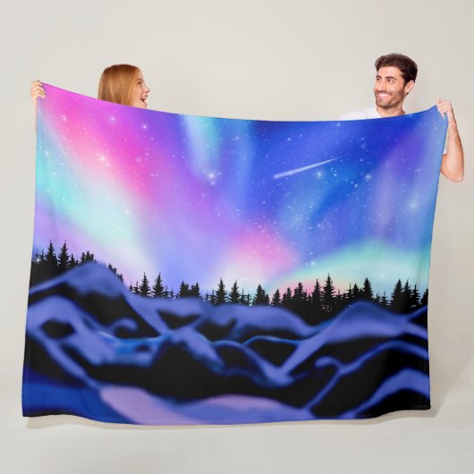 Träumende Lichter Fleecedecke (Beispiel)